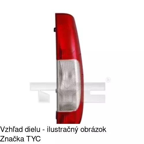 Zadné svetlo POLCAR 504087-E