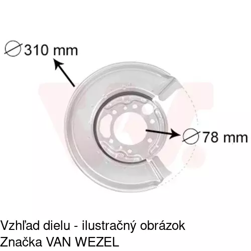 Brzdovy štít POLCAR 5062OT-6 - obr. 4