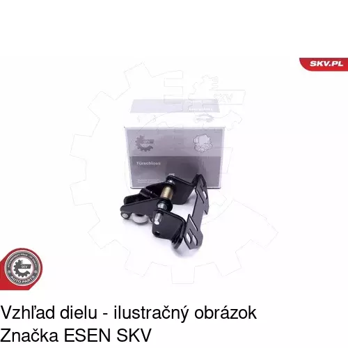 Vozík - kolieska pant posuvných dverí POLCAR 5065Z-71 - obr. 2