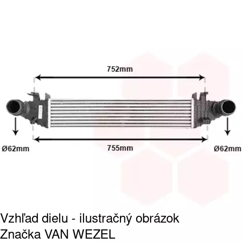 Chladiče vzduchu (Intercoolery) POLCAR 5070J8-2 - obr. 4