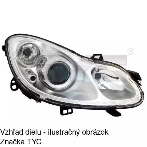 Hlavný reflektor POLCAR 509810-E