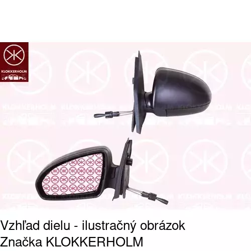 Vonkajšie zrkadlo 5098511E /POLCAR/ - obr. 2