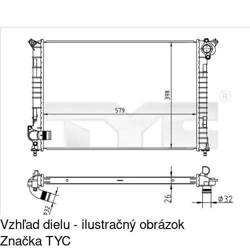 Chladiče vody POLCAR 510108-1