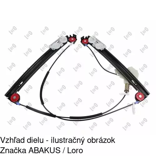 Elektrický mechanizmus okna dverí 5101PSE1 /POLCAR/ - obr. 4