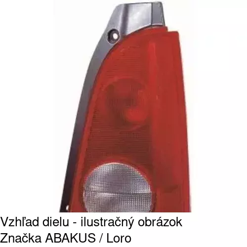 Zadné svetlo POLCAR 550388-E