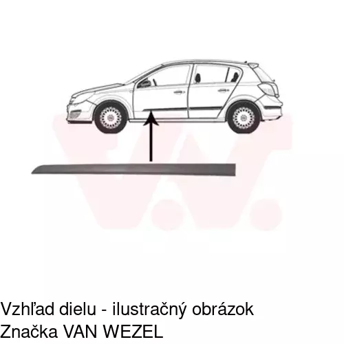 Lišta dverí POLCAR 55090031