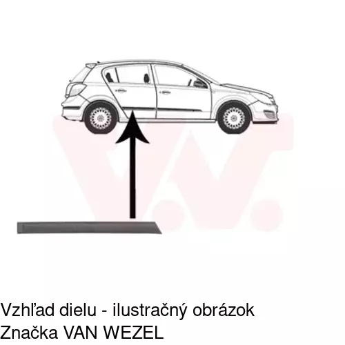 Lišta dverí POLCAR 55090042