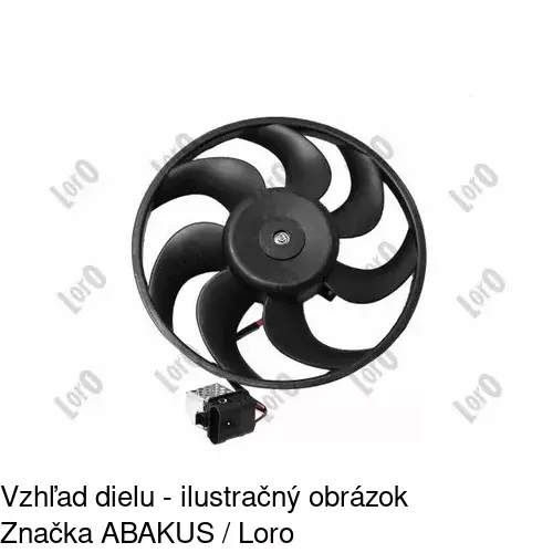 Ventilátor bez krytu / podpery POLCAR 550923U8 - obr. 4