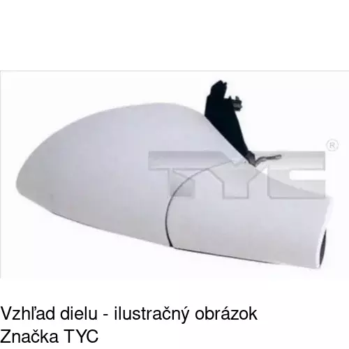 Rám vonkajšieho zrkadla POLCAR 551655PM