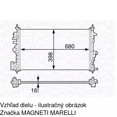 Chladiče vody POLCAR 552008-1