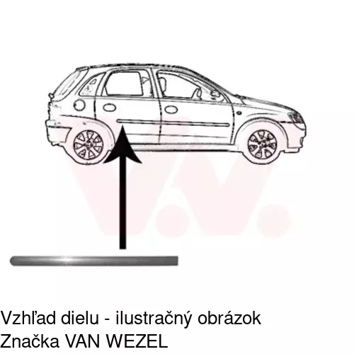 Lišta dverí POLCAR 55560042