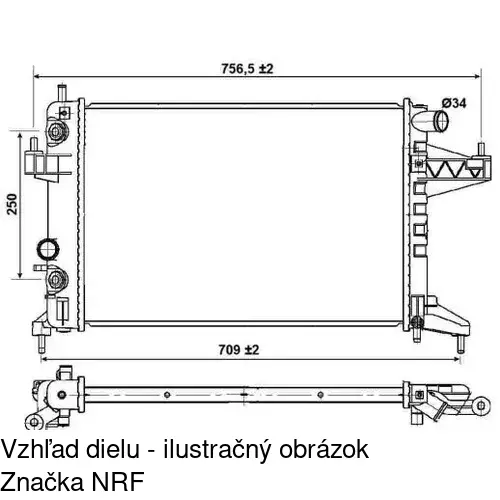 Chladiče vody POLCAR 555608-5