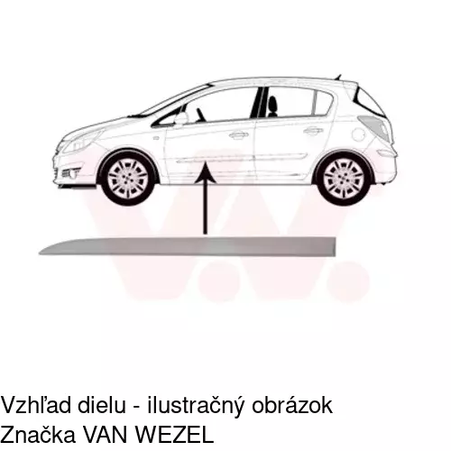 Lišta dverí POLCAR 55580033