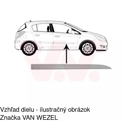 Lišta dverí POLCAR 55580034