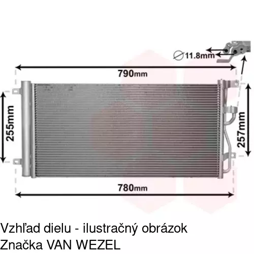 Chladiče klimatizácie POLCAR 5566K8C1 - obr. 1