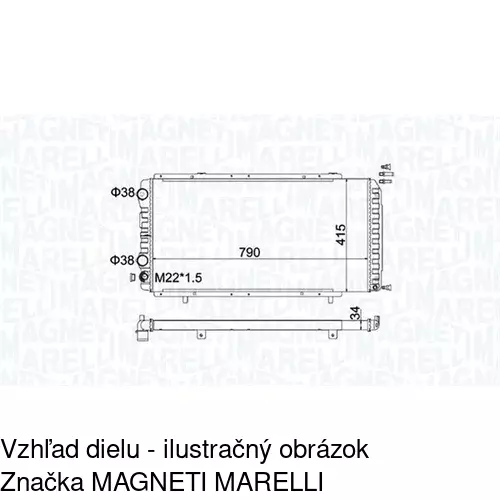 Chladiče vody POLCAR 570208-2 - obr. 1