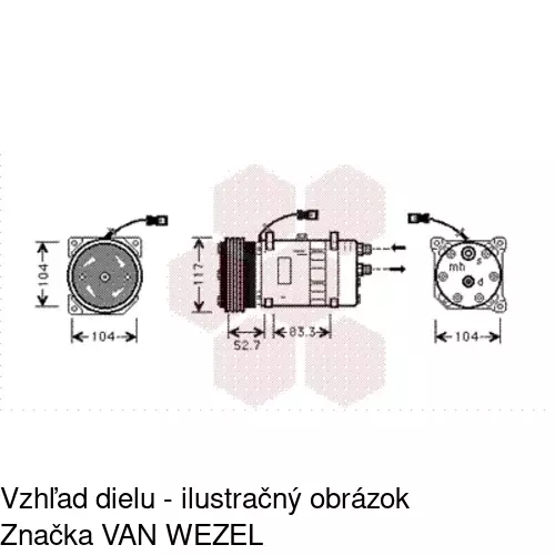 Kompresor AC POLCAR 5702KS-2 - obr. 3