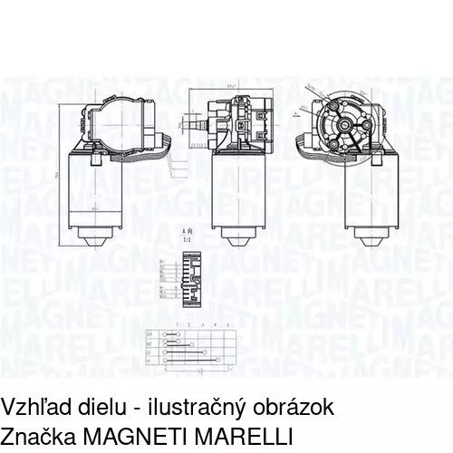 Motorček stieračov POLCAR 5702SWP2 - obr. 1