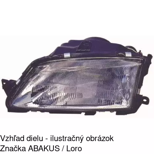 Hlavný reflektor POLCAR 5707092E - obr. 2