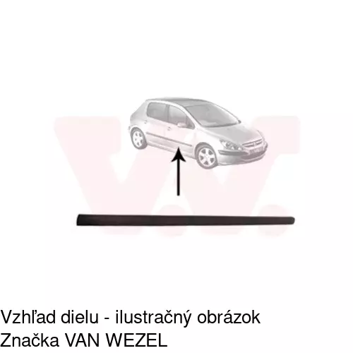 Lišta dverí POLCAR 57100032