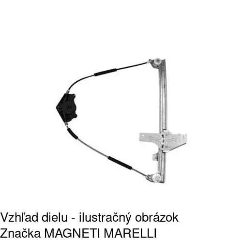 Elektrický mechanizmus okna dverí POLCAR 5710PSE2 - obr. 1