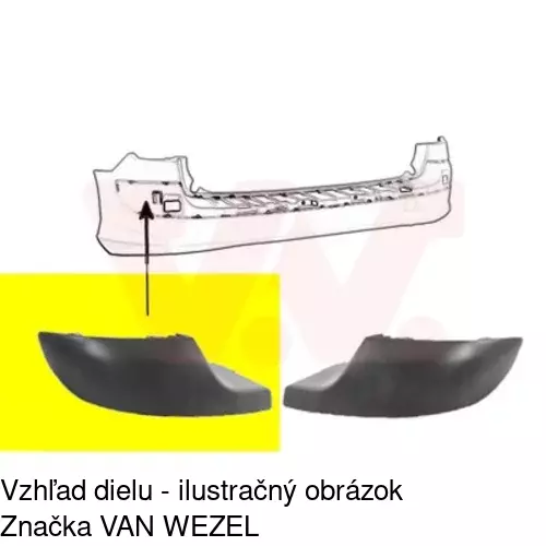 Lišta nárazníka POLCAR 57129611 - obr. 1