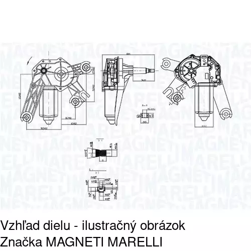 Motorček stieračov POLCAR 5723SWT1