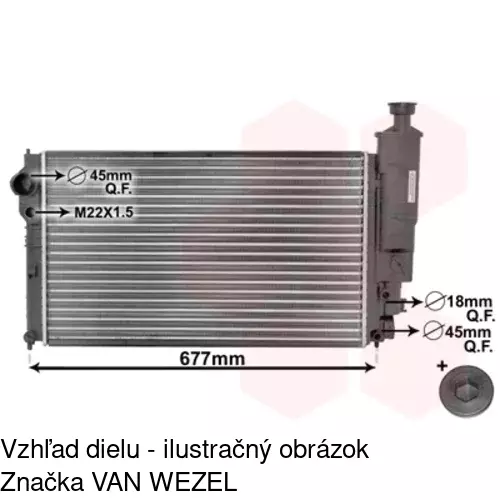 Chladiče vody POLCAR 574508A4 - obr. 2