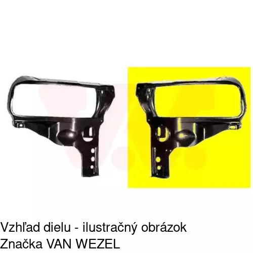 Držiak predného pásu POLCAR 574604-5