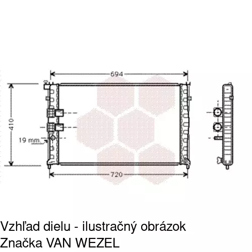 Chladiče vody POLCAR 574608-9