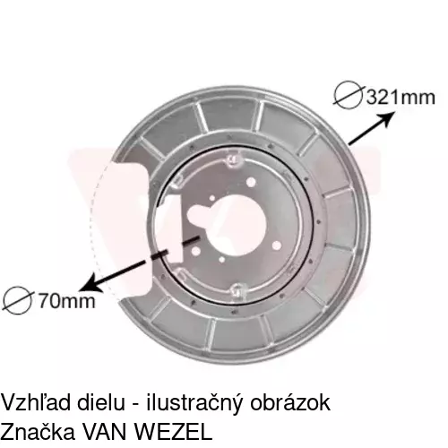 Brzdovy štít 5746OT-5 /POLCAR/ - obr. 3