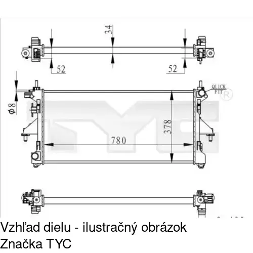 Chladiče vody POLCAR 577008B4