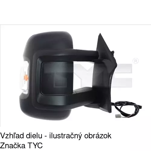 Vonkajšie zrkadlo POLCAR 5770518NM