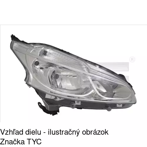 Hlavný reflektor 57B110-E /POLCAR/ - obr. 1