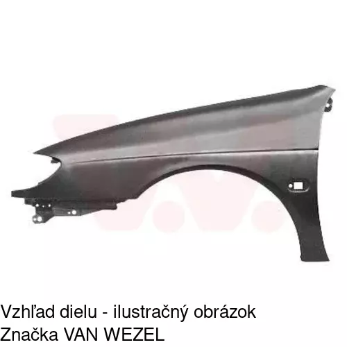 Predný blatník POLCAR 600701-J