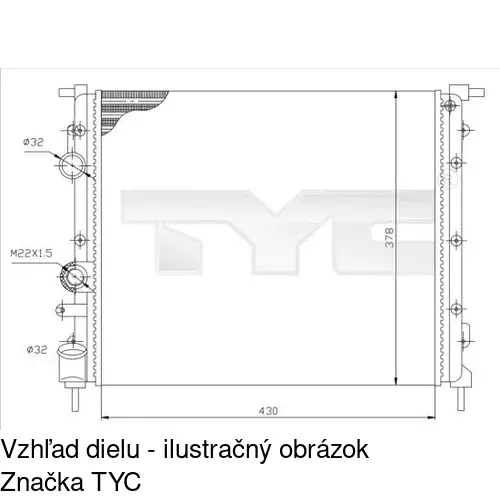 Chladiče vody POLCAR 600708-1 - obr. 1