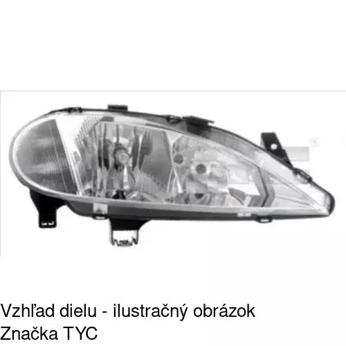 Hlavný reflektor POLCAR 6011092E