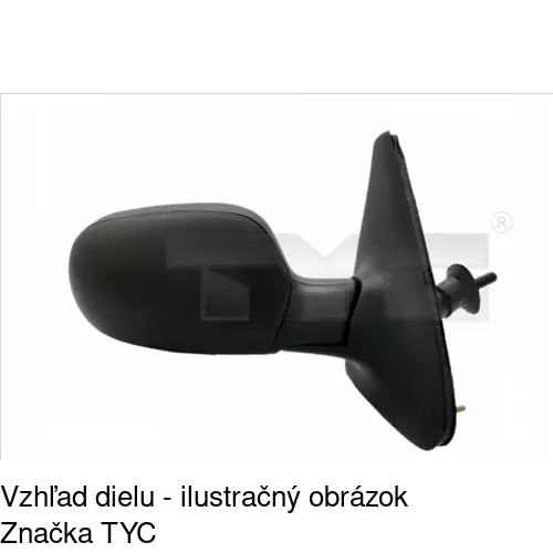 Rám vonkajšieho zrkadla POLCAR 601555TE - obr. 5