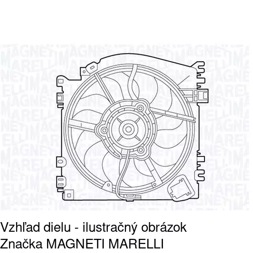 Ventilátor bez krytu / podpery POLCAR 601623U1 - obr. 1