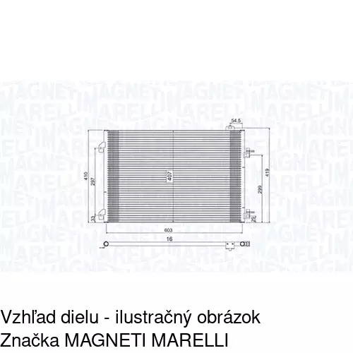 Chladiče klimatizácie POLCAR 6016K82X - obr. 1