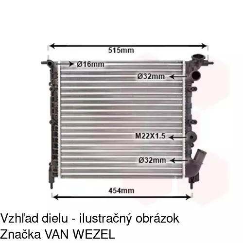 Chladiče vody POLCAR 601908A2 - obr. 2