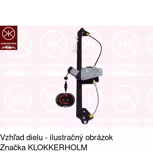 Elektrický mechanizmus okna dverí POLCAR 6026PSE1