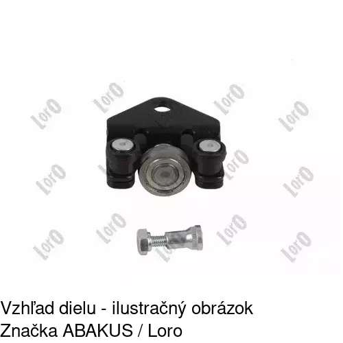 Vozík - kolieska pant posuvných dverí POLCAR 6041Z-71 - obr. 1