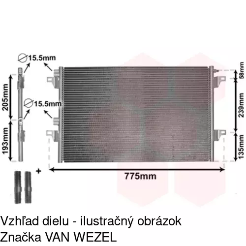 Chladiče klimatizácie POLCAR 6052K82X - obr. 2