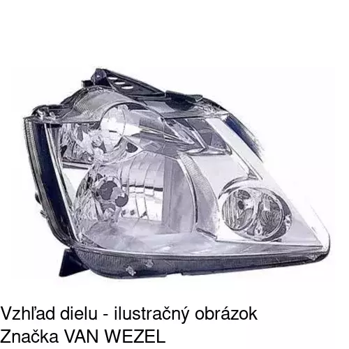 Hlavný reflektor POLCAR 605610-E - obr. 3