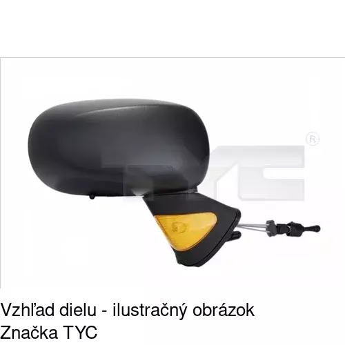 Rám vonkajšieho zrkadla POLCAR 605654TM