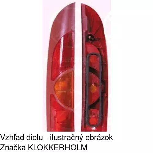 Zadné svetlo POLCAR 606087-V