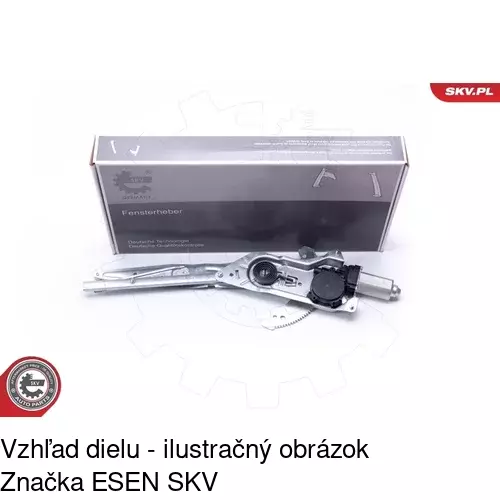 Elektrický mechanizmus okna dverí POLCAR 6060PSE2A - obr. 2