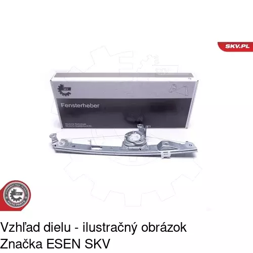 Mechanizmus sťahovania okna elektrický bez motora POLCAR 6071PSG2A - obr. 4