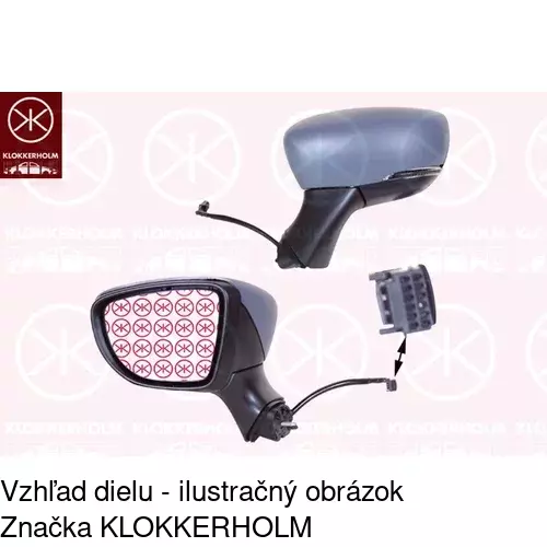 Vonkajšie zrkadlo POLCAR 60B1513M